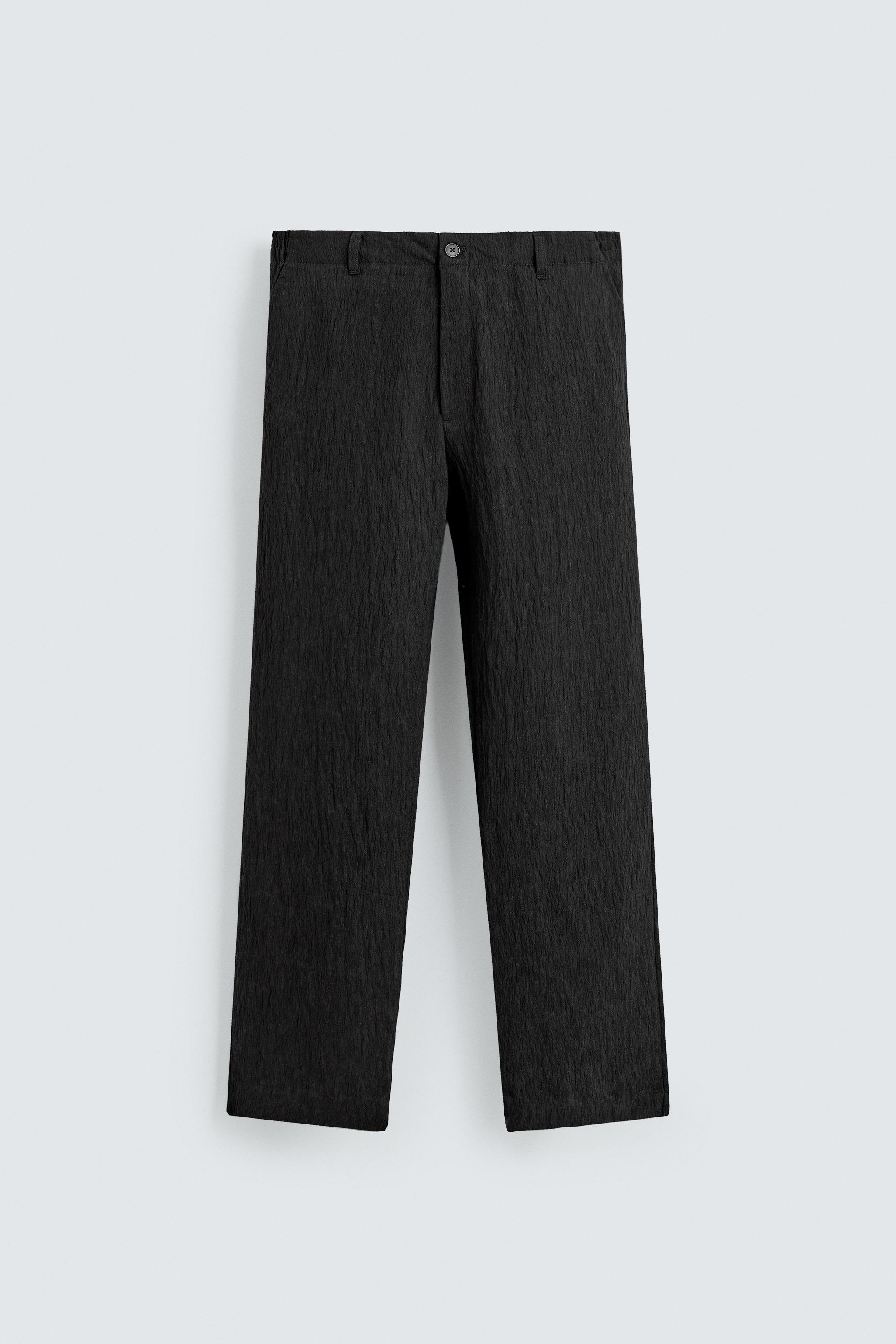 PANTALON REGULAR FIT À STRUCTURE IRRÉGULIÈRE
